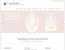 Tablet Screenshot of durgamandirnj.org